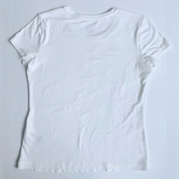 Banana Republic Factory Timeless Crew Neck Short Sleeve T Shirt White Size S - Picture 3 of 7